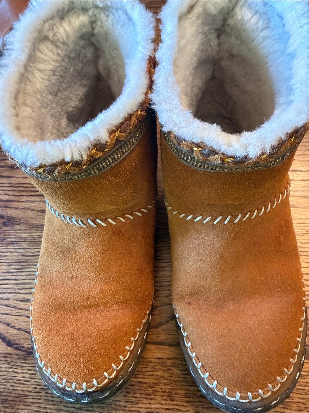 Laidback London Shearling Suede Ankle Boots EU 39 Handmade Boho
